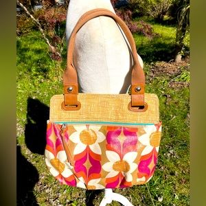 Fossil’s Coated Canvas Key-Per Floral Shoulder Bag GUC # 159842 1210 ZB4579